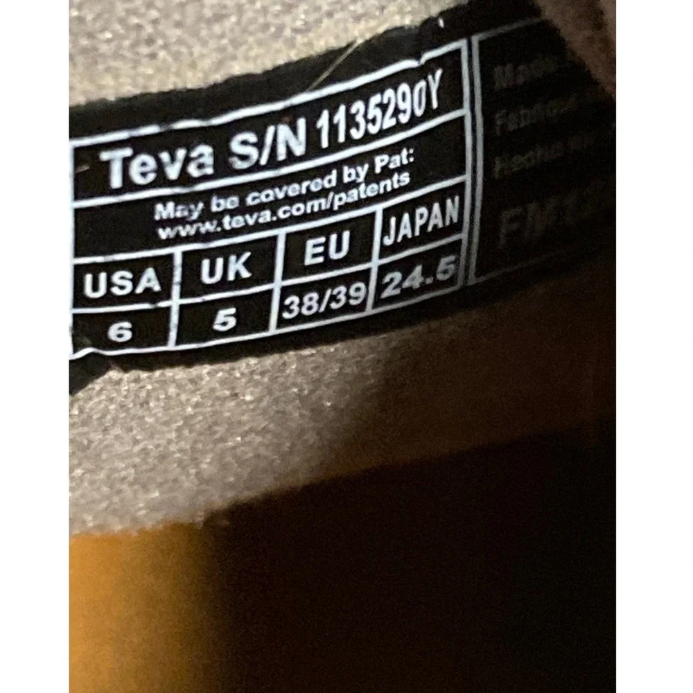Teva ReEmber Quilted Slip-On Shoes Dark Grey Orange 1135290Y Youth 6 Womens 8